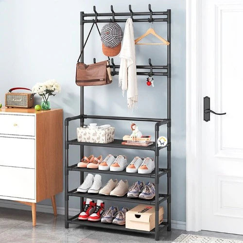 Organizador de zapatos 4 niveles con perchero® SOLO QUEDAN 10 UNIDADES DISPONIBLES | ¡DATE PRISA!