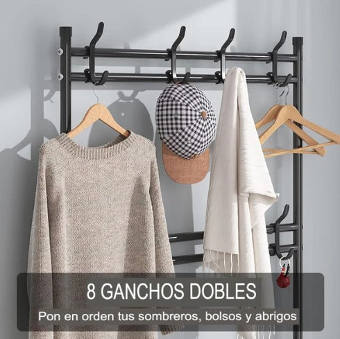 Organizador de zapatos 4 niveles con perchero® SOLO QUEDAN 10 UNIDADES DISPONIBLES | ¡DATE PRISA!